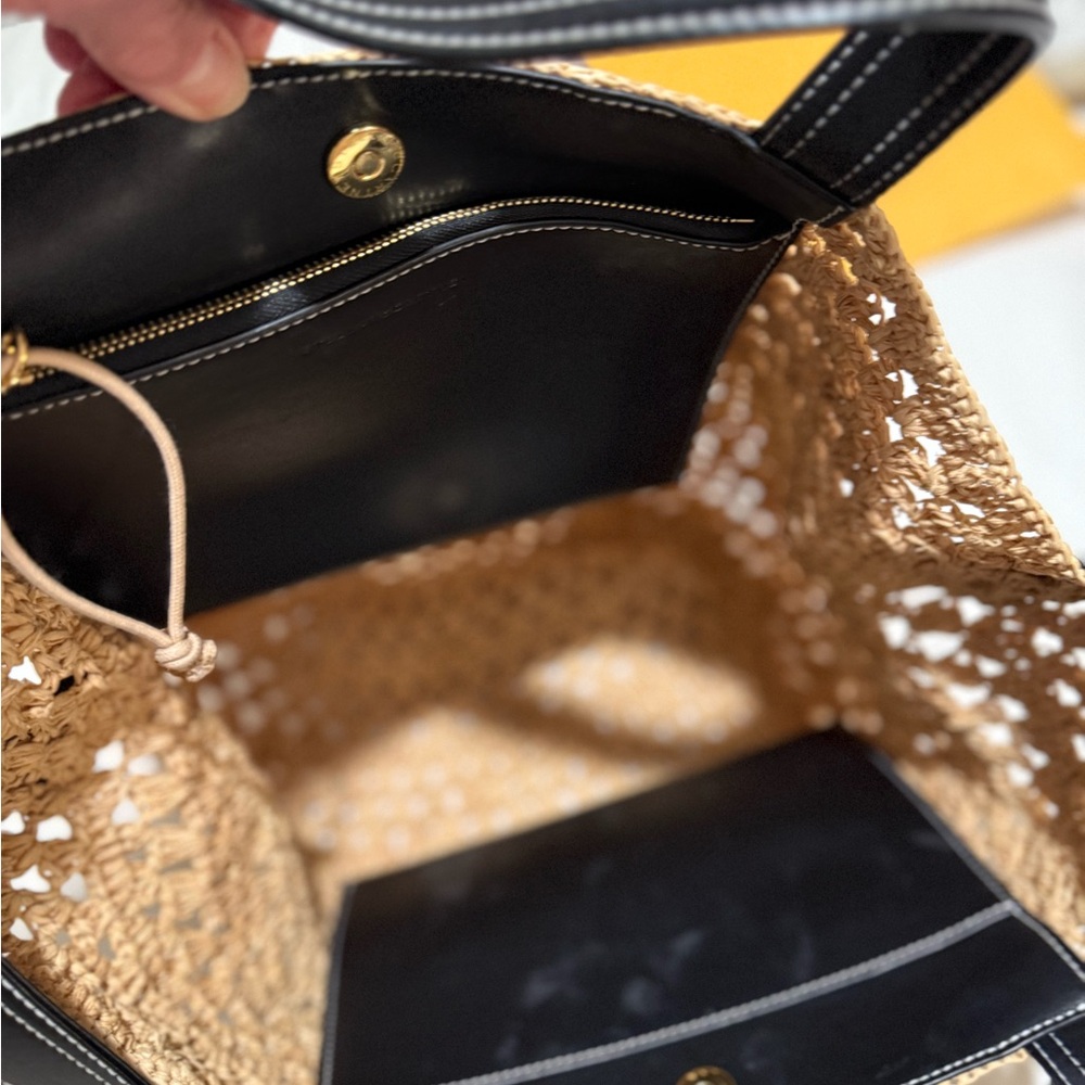 Stella McCartney Raffia Tote and Shoulder Bag - Picture 6 of 11
